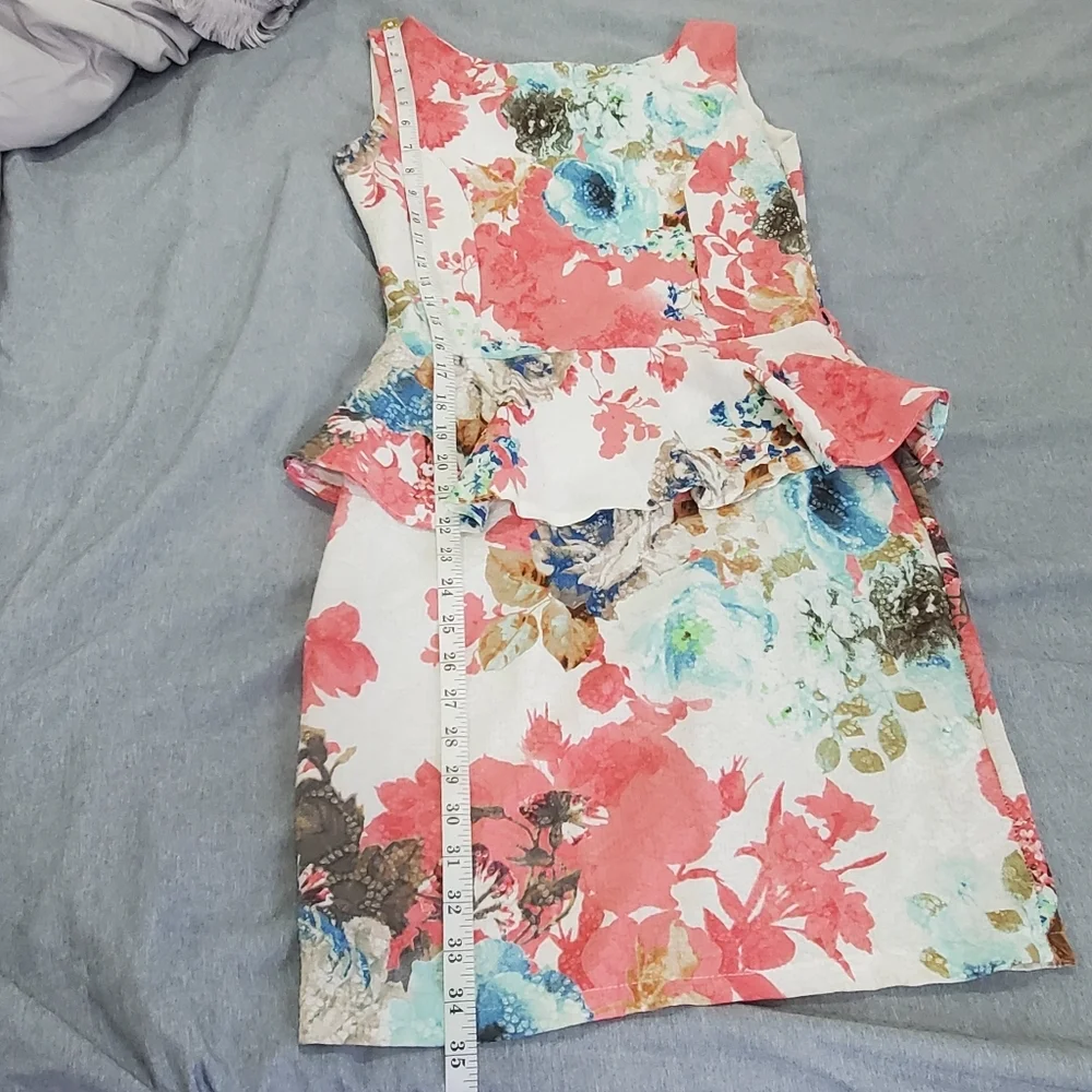 Floral Peplum Dress for woman‎ size small